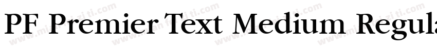 PF Premier Text Medium Regular字体转换